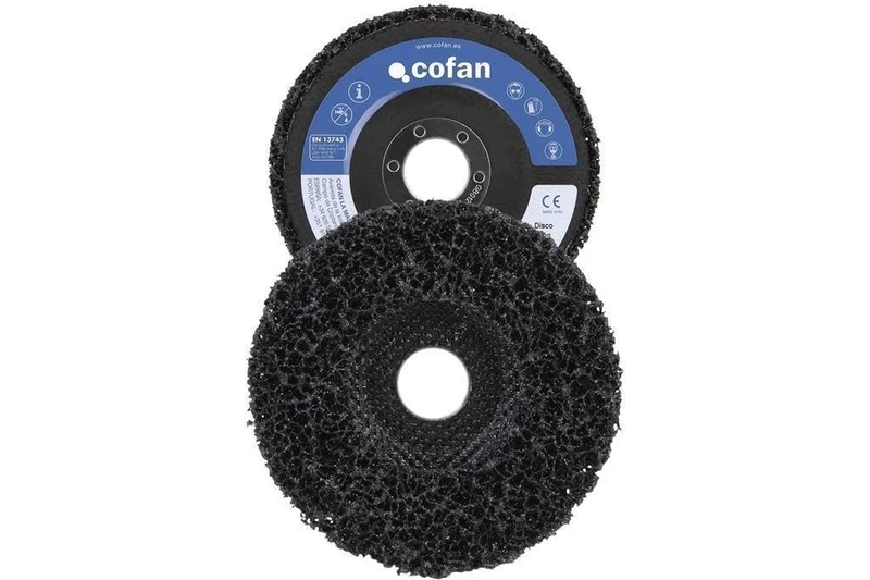 COFAN 10330115 Disc Vellon para Limpieza Fibra-Plano - Disc Vellon P/limpieza Fibra-Plano 115x22,2 for DIYers & Professionals, Made for Cutting and Finishing Jobs, 6-piece Set