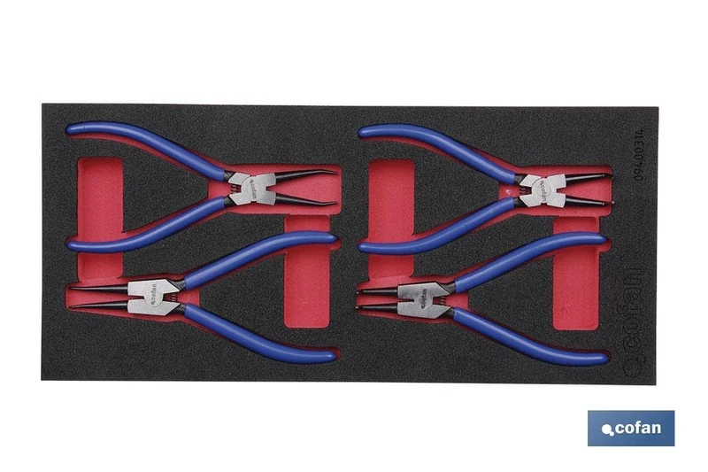 COFAN 09400414 Module (1/3 Cajon) Plierss CIrclips for DIYers & Professionals, Ideal for Repair, Installation and Workshop tasks, Single Unit
