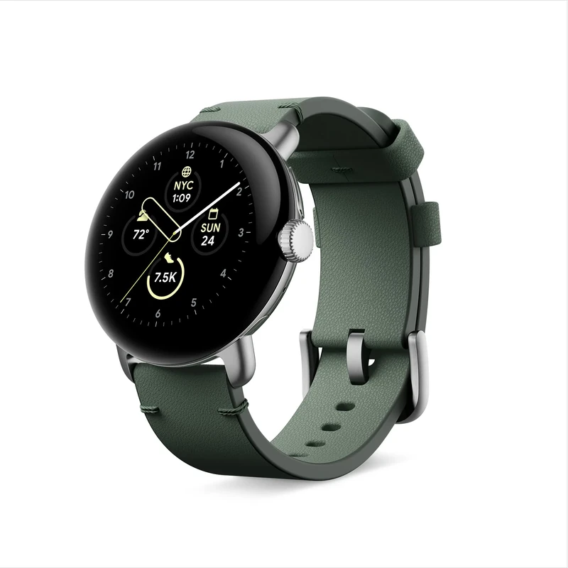 Google Pixel Watch Crafted Leather band – Green, Large