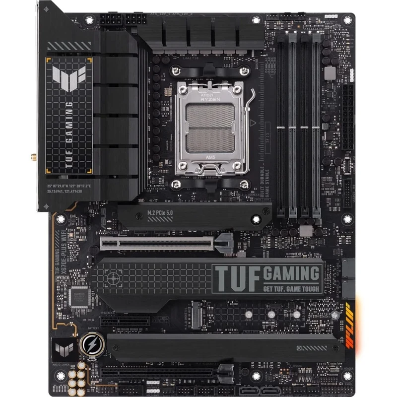 ASUS TUF Gaming X670E-PLUS WiFi 6E Socket AM5 (LGA 1718) Ryzen 7000 ATX Gaming Motherboard (16 Power Levels, PCIe® 5.0, DDR5 Memory, Four M.2 Slots, 2.5 GB LAN, USB 4, Aura RGB L, Aura not ing)