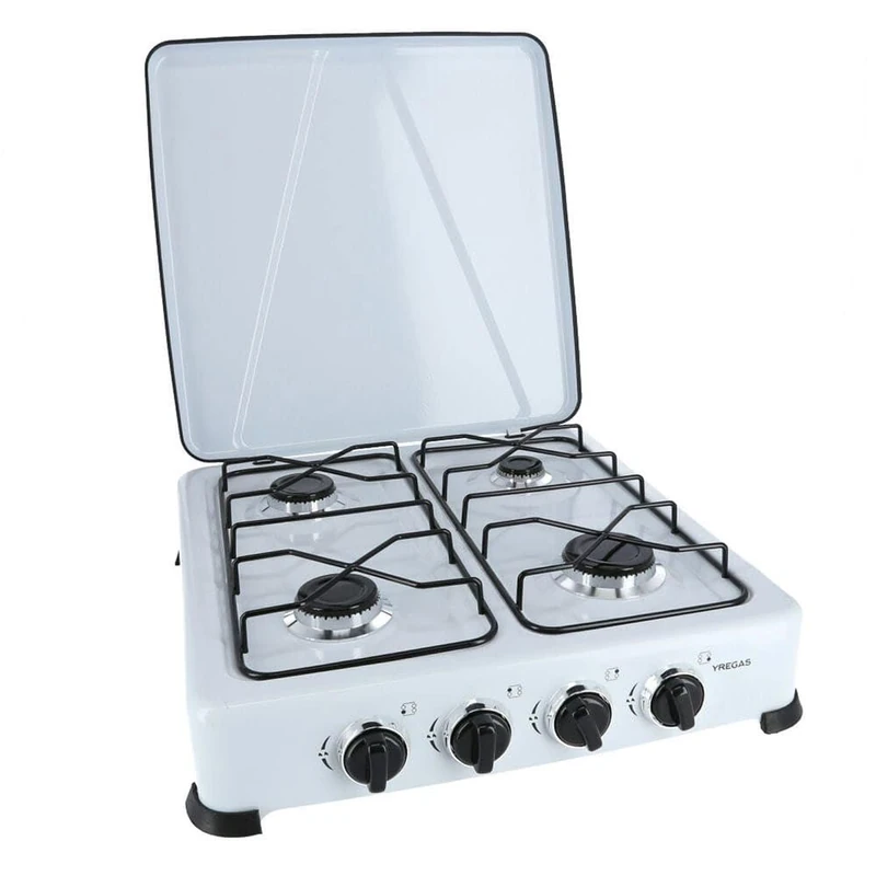 COCINA Gas ESMALTADA Blanca 4 FUEGOS