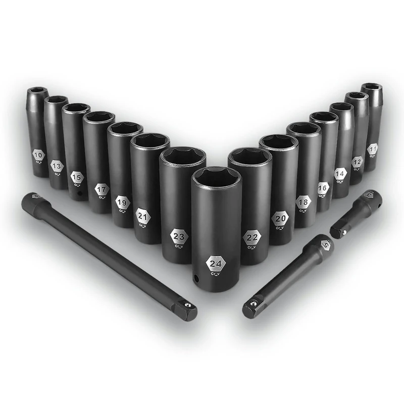 JUEGO LLAVES DE Vaso IMPACTO CR-V 18pcs. - Image 1