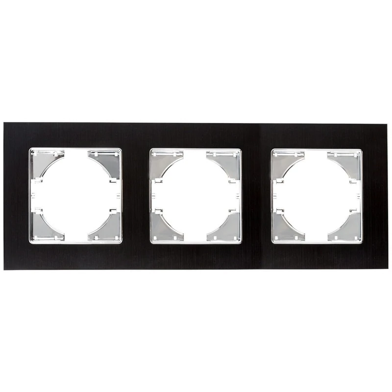 S-EMPOT.ALUMINIO Negro Marco 3ELEM.Hori