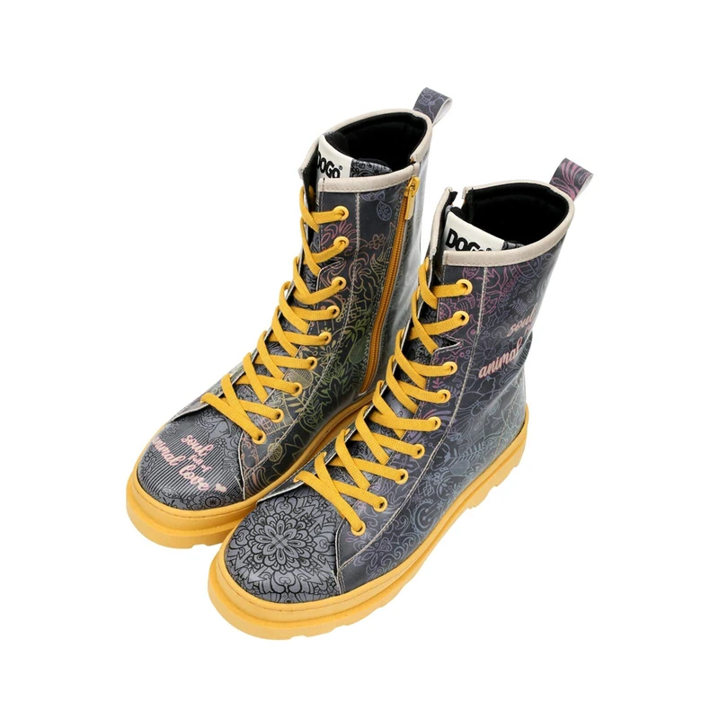 DOGO Women's Gisele Fashion Boot, Grey, 8.5 UK
