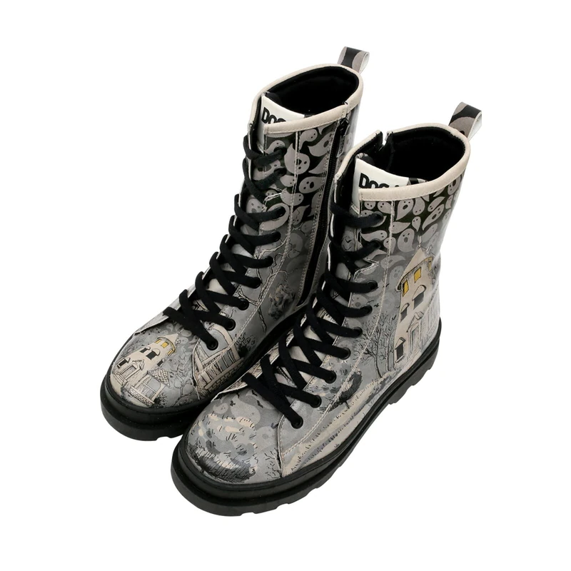 DOGO Women's Gisele Fashion Boots, Gris, 3 UK