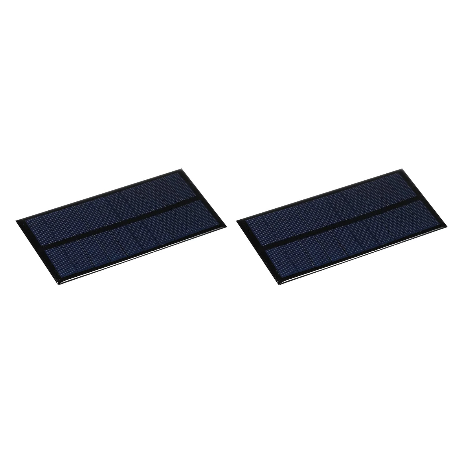 sourcing map Mini Solar Panel Cell 5V 200mA 1W 130mm x 60mm for DIY Electric Power Project Pack of 2