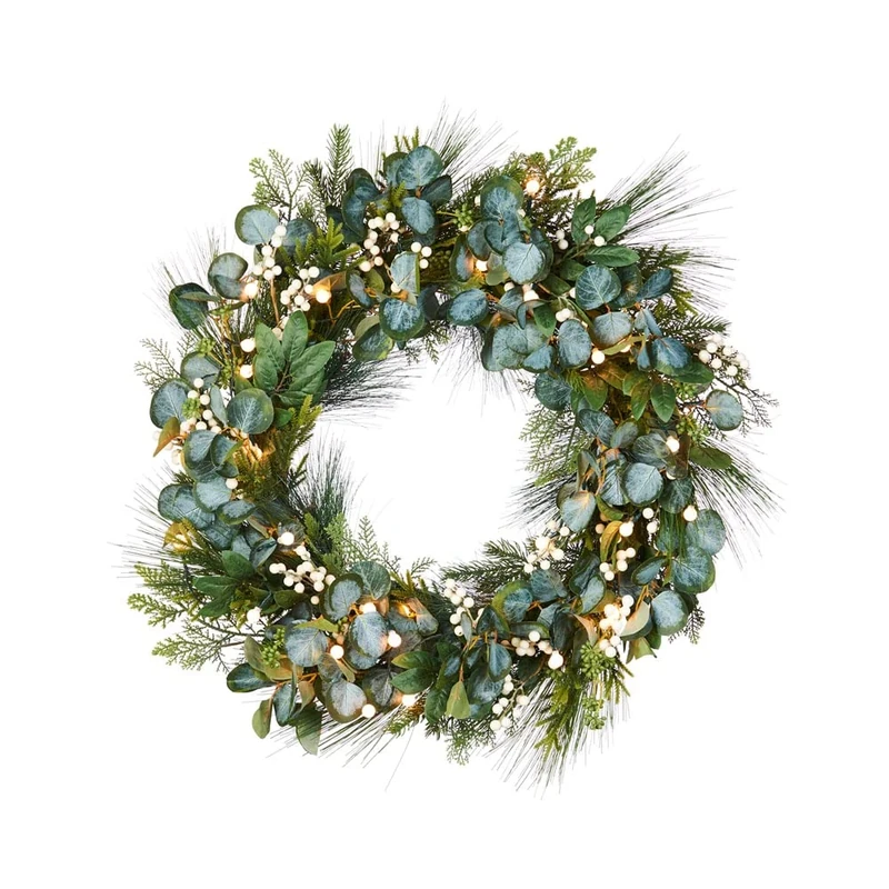 WeRChristmas Wreath, Green, 30 Inch