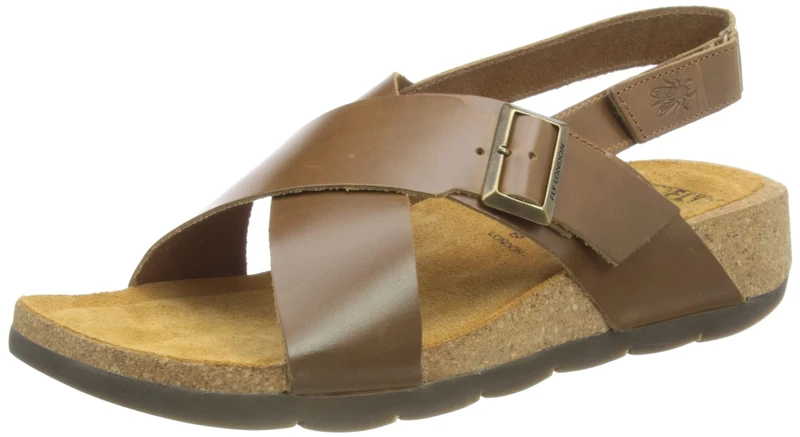Fly London Women's CHLO852FLY Sandal, Camel, 7 UK
