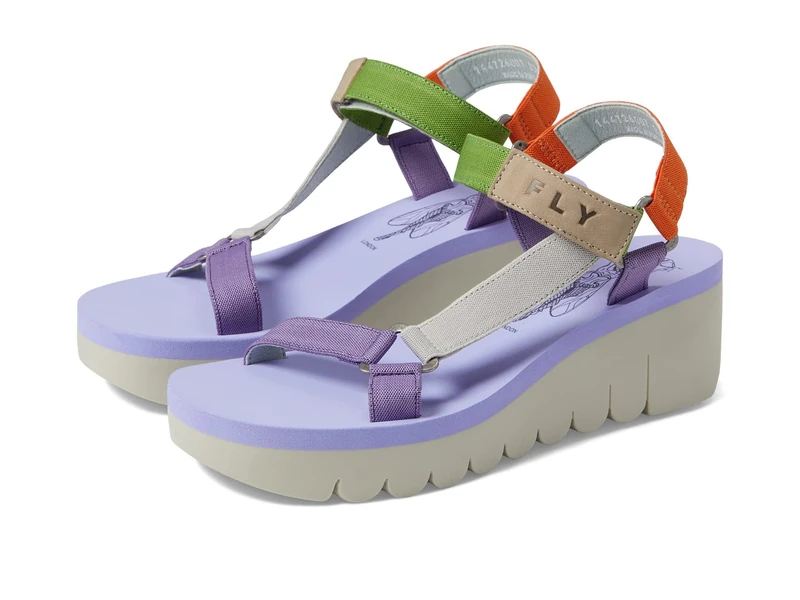 Fly London Women's YEFA726FLY Sandal, Multicolor (Viola), 2.5 UK