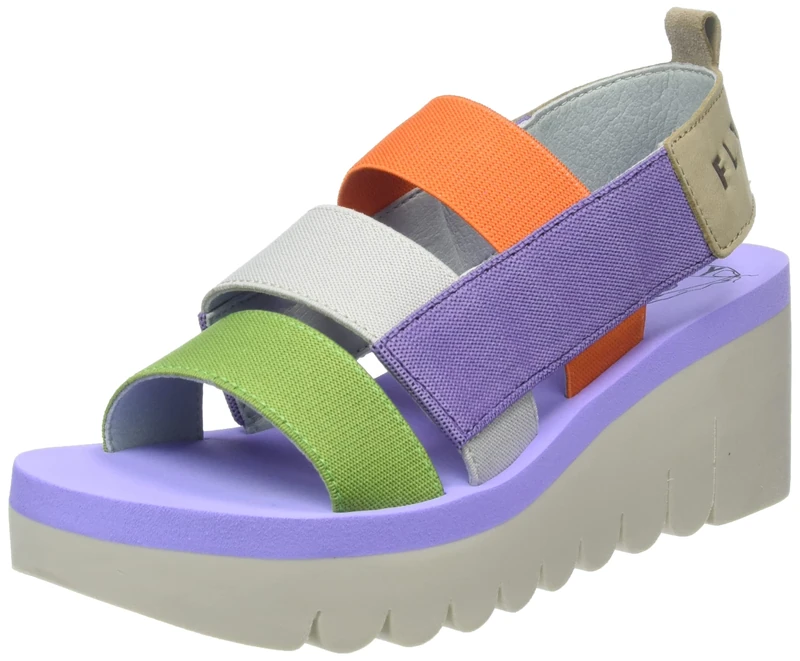 Fly London Women's YERE847FLY Sandal, Multi (Viola), 9 UK