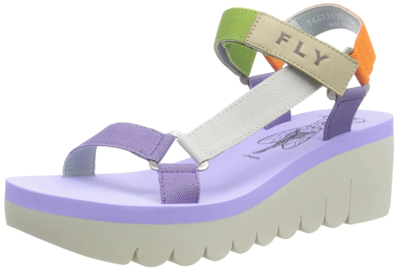 Fly London Women's YEFA726FLY Sandal, Multicolor (Viola), 6 UK