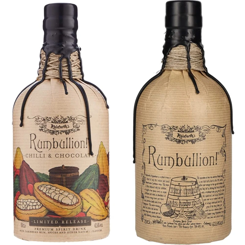 Ableforth'S Chilli and Chocolate Rumbullion, 50cl & Ableforth'S Rumbullion, 70cl