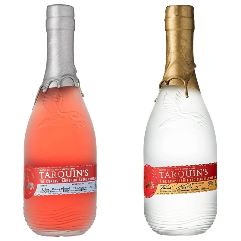 Tarquin's Blood Orange Gin, 70cl & Tarquin's Pink Grapefruit & Elderflower Dry Gin, 70cl