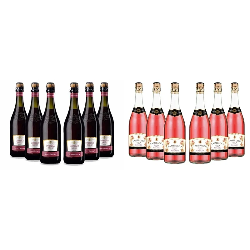 Sant'Orsola Lambrusco Emilia IGT Sparkling Red Wine, 6 x 750ml & Lambrusco Emilia IGT Sparkling Red Wine, 6 x 750ml