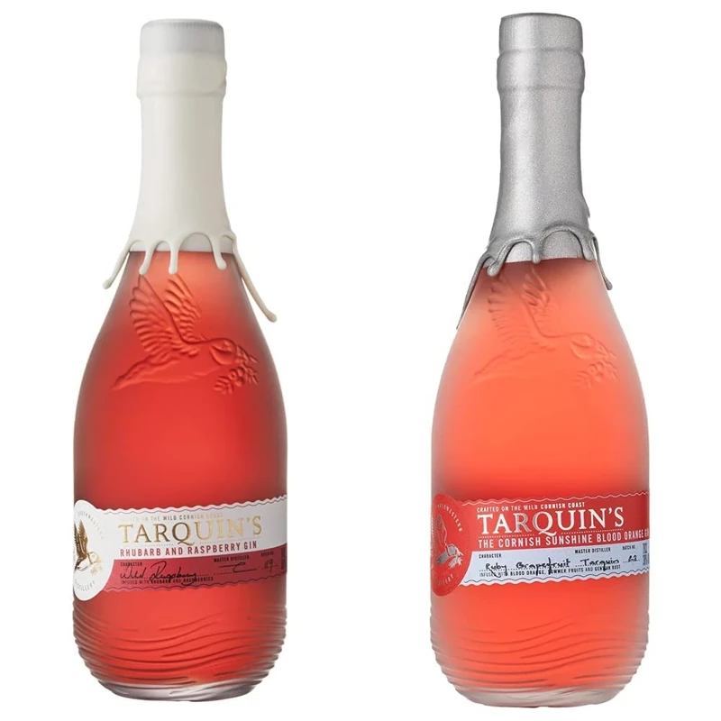Tarquin's Rhubarb and Raspberry Gin, 70 cl & Tarquin's Blood Orange Gin, 70 cl