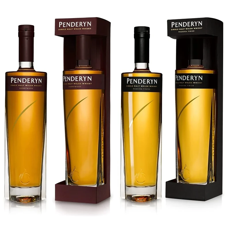 Penderyn Sherry Wood Finish,Welsh Single Malt Whisky 46% - 700ml & Welsh Malt Whisky 70cl