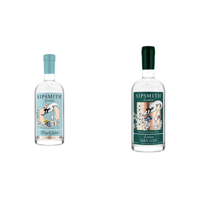 Sipsmith Free Glider Non Alcohol Spirit, 70cl & London Dry Gin, 70cl