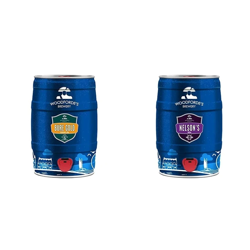 Woodforde's Bure Gold 5 Litre Mini Keg & Woodforde's Nelson's 5 Litre Mini Keg