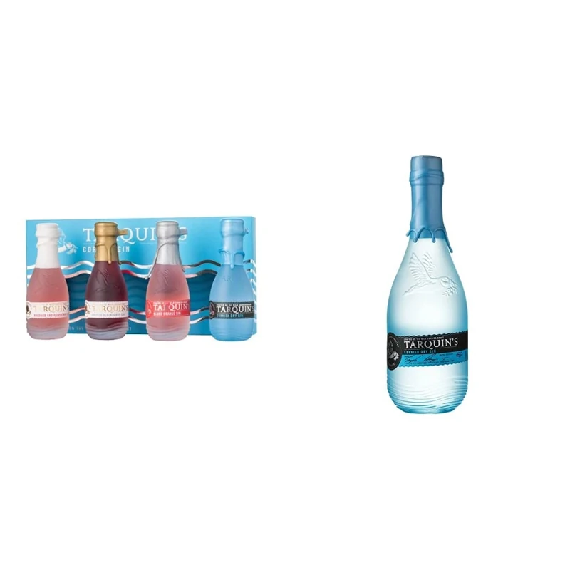 Tarquin’s Cornish Gin Minis Gift Set, 4 x 5cl & Tarquin's Handcrafted Cornish Dry Gin, 70 cl