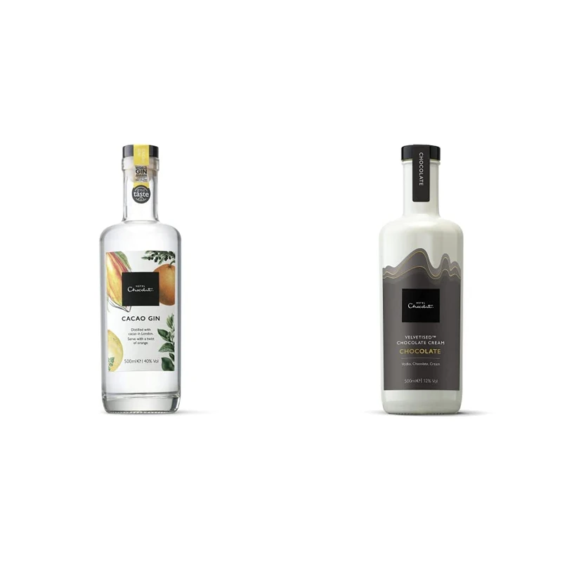 Hotel Chocolat Cocoa Gin, 500 ml & Classic Chocolate Cream Velevtised, 500ml