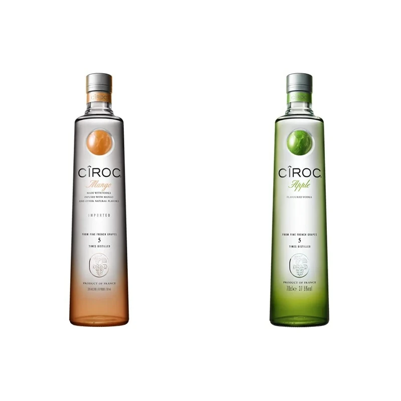 Ciroc Mango Flavoured Vodka 70cl & Apple Flavoured Vodka 70cl