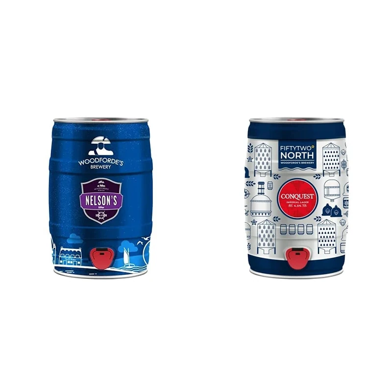 Woodforde's Nelson's 5 Litre Mini Keg & Fifty Two Degrees North Conquest 5 Litre Mini Keg