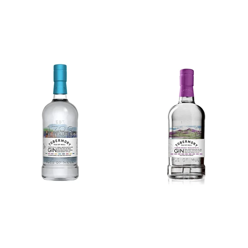 Tobermory Hebridean Gin, 70cl, Craft Scottish Gin & Hebridean Mountain Gin, 70cl | Scottish Craft Gin from the Isle of Mull