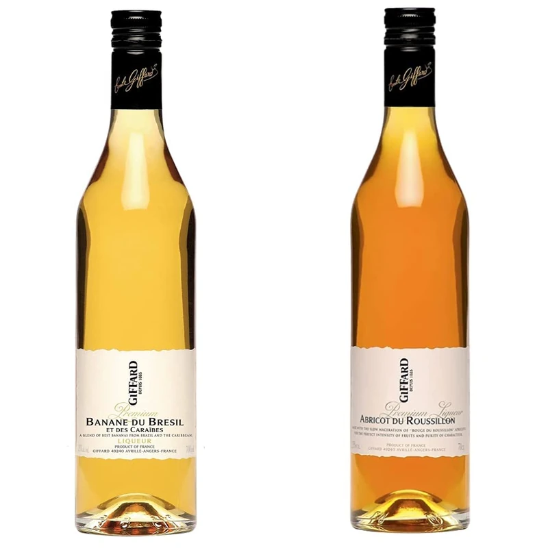 Giffard Abricot Du Roussilion Liqueur, 70 cl & Banane Du Bresil Liqueur, 70 cl