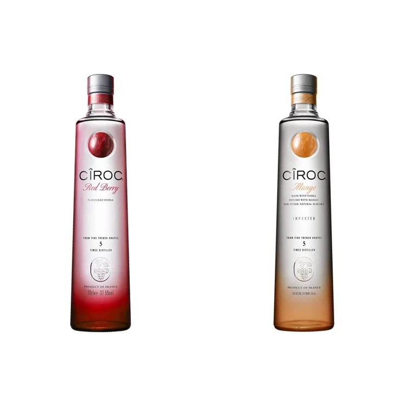 Ciroc Red Berry Flavoured Vodka 70cl & Mango Flavoured Vodka 70cl