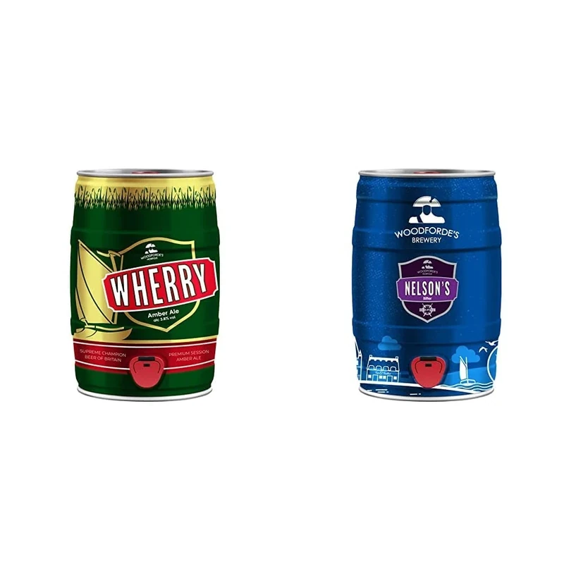 Woodforde's Wherry 5 Litre Mini Keg & Woodforde's Nelson's 5 Litre Mini Keg