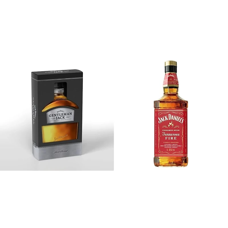 Jack Daniel's Tennessee Fire, 1Litre & 's Gentleman Jack Tennessee Whiskey, 700ml