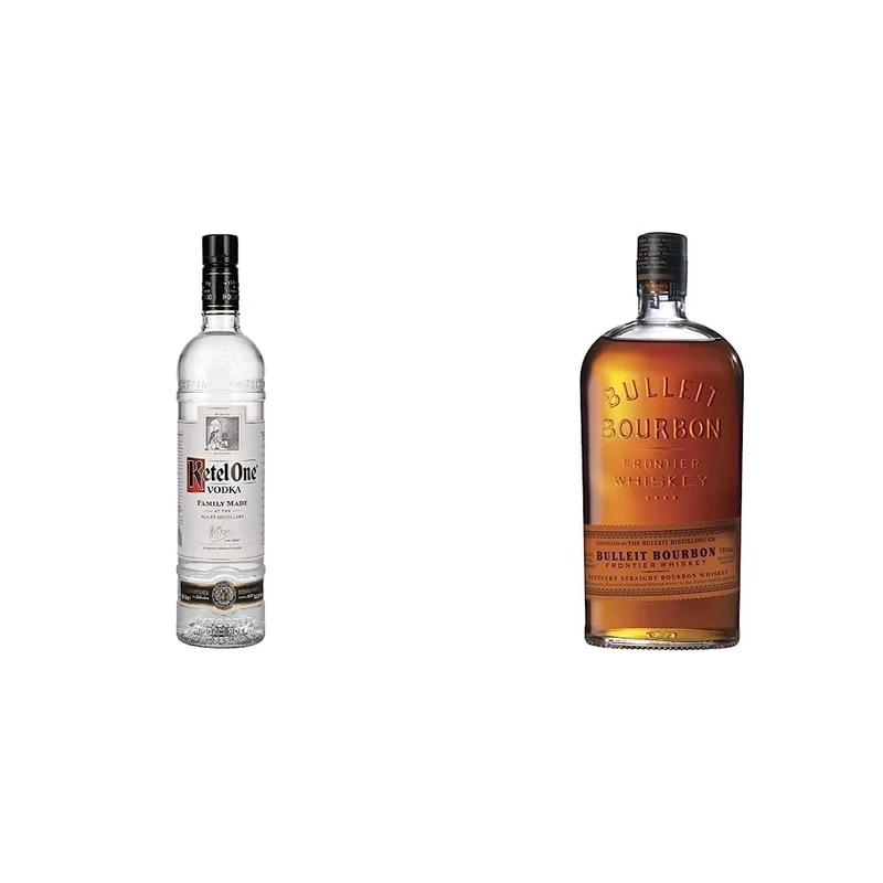 Ketel One Vodka 70cl & Bulleit Bourbon Frontier Whiskey 70cl