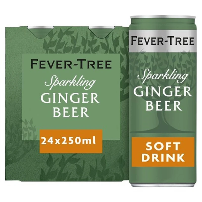Fever-Tree Sparkling Ginger Beer Soft Drink 24x250ml