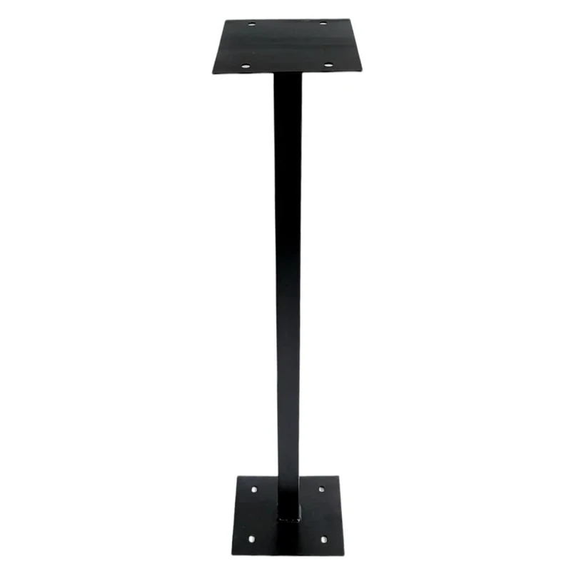 ACL Pillar Mount Stand for Post Boxes - Durable Rustproof Weatherproof Design - Easy Outdoor Installation (Black)