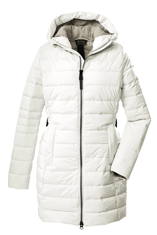 G.I.G.A. DX (GIGEQ 34 WMN QLTD PRK, Women's Casual Functional Parka in Down Look with Hood, Off-White, 48, 38803-000