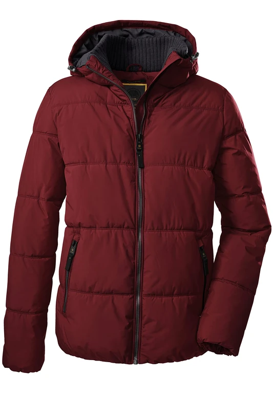 G.I.G.A. DX Men's Gw 43 Mn Qltd Jckt Casual Functional Jacket in Down Look with Hood, deep red, L