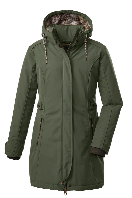 G.I.G.A. DX GIGEQ 38333-000 Women's Casual Functional Parka with Zip-Off Hood GW 6 WMN PRK Forest Green 36