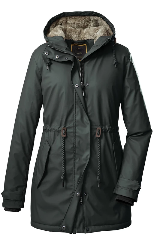 G.I.G.A. DX Women's Gw 53 Wmn Jckt Casual PU Functional Parka with Hood, Dark Blue-Green, 34 (EU)