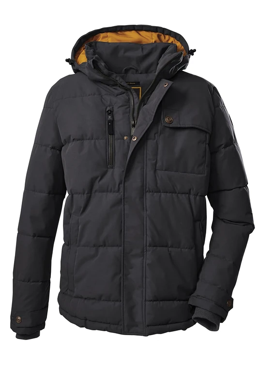 G.I.G.A. DX GIGEQ 38527-000 Men's Casual Functional Jacket in Down Look with Zip-Off Hood GW 64 MN QLTD JCKT, Dark Navy, M