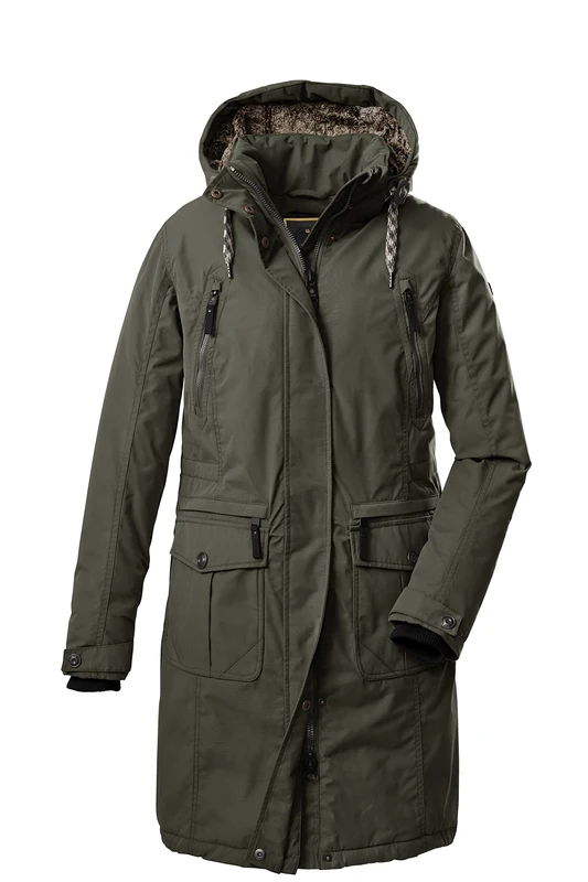 G.I.G.A. DX GIGEQ 38720-000 Women's Casual Functional Jacket with Zip-Off Hood GW 47 WMN CT Olive Size 34