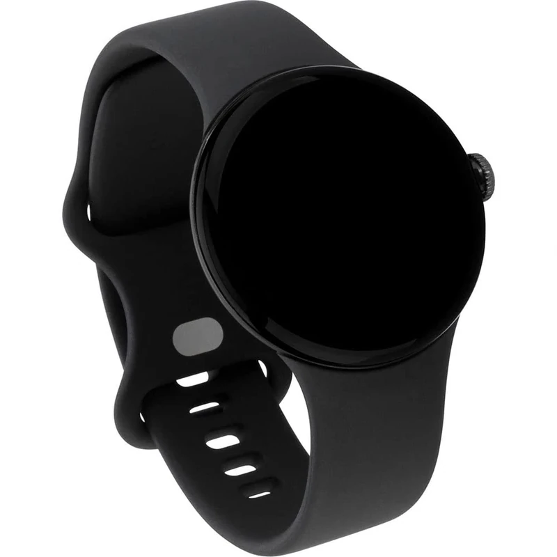 Google Pixel Watch - Android Smart Watch with Activity Tracking and Analysis, Matte Black Stainless Steel Case with Volcanic Black Sport Band, LTE