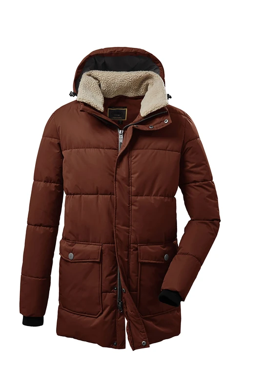 G.I.G.A. DX (GIGEQ men's casual functional parka in down look with zip-off hood and zip-off Sherpa fleece collar, GW 46 MN QLTD PRK, autumn leaves, XL, 37575-000