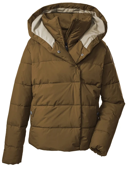 G.I.G.A. DX Women's Gw 29 Wmn Qltd Jckt Casual Functional Jacket in Down Look with Hood, Light Brown, 42