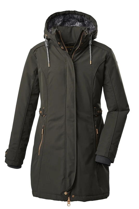 G.I.G.A. DX GIGEQ 38333-000 Women's Casual Functional Parka with Zip-Off Hood GW 6 WMN PRK Green Anthracite 38