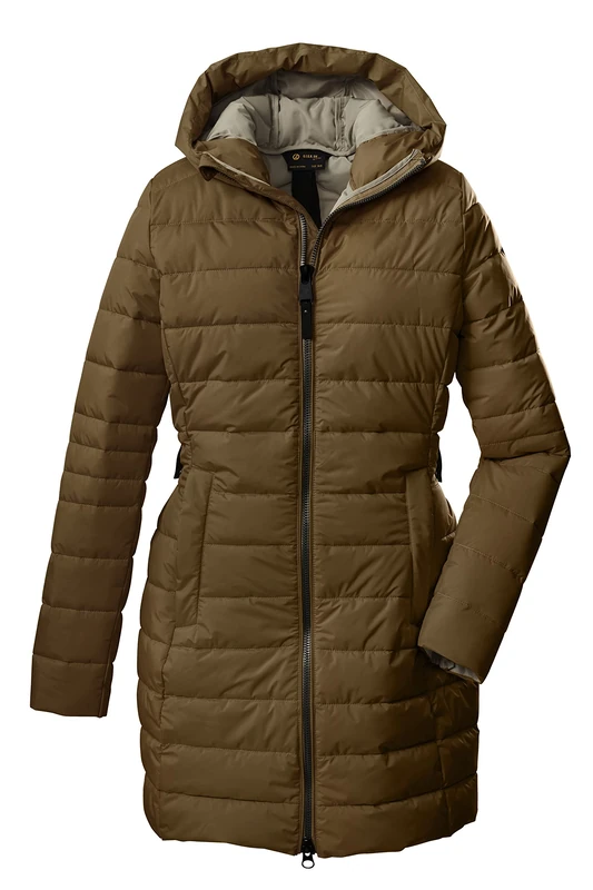 G.I.G.A. DX (GIGEQ 34 WMN QLTD PRK, Women's Casual Functional Parka in Down Look with Hood, Light Brown, 38, 38803-000