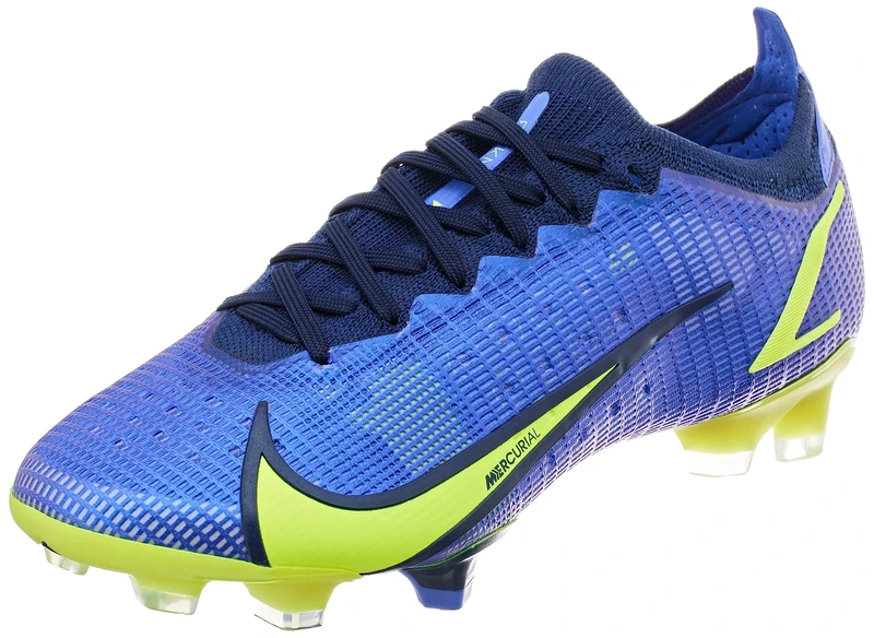 Nike Men's Mercurial Vapor 14 Elite Fg Sneaker, Sapphire Volt Blue Void, 0 UK