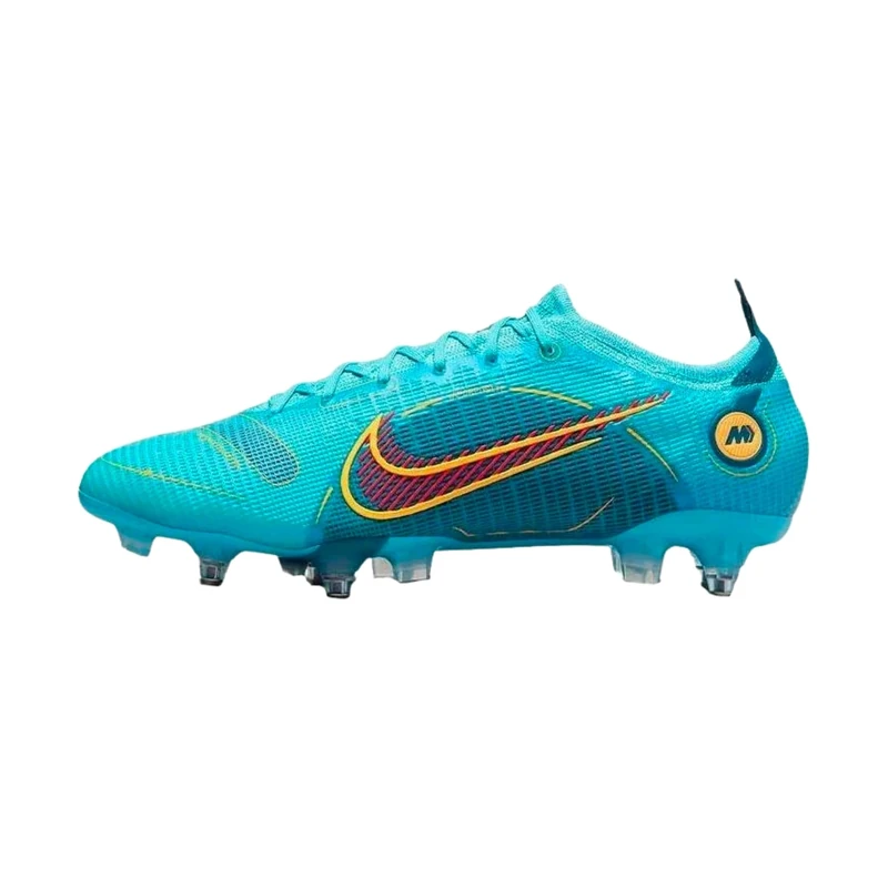 Nike Unisex Mercurial Vapor 14 Elite Sg-Pro Anti-Clog Traction Low Top, Chlorine Blue Laser Orange Marina, 6.5 UK