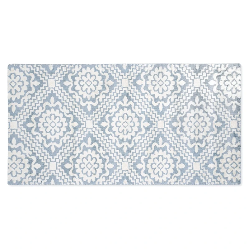 Indomex Mena Rug 080 x 150 cm Blue/White - Image 1