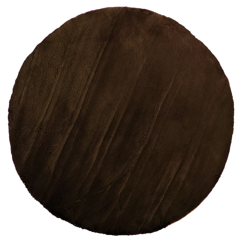 Indomex Fluffy rug, 160 cm, brown - Image 1