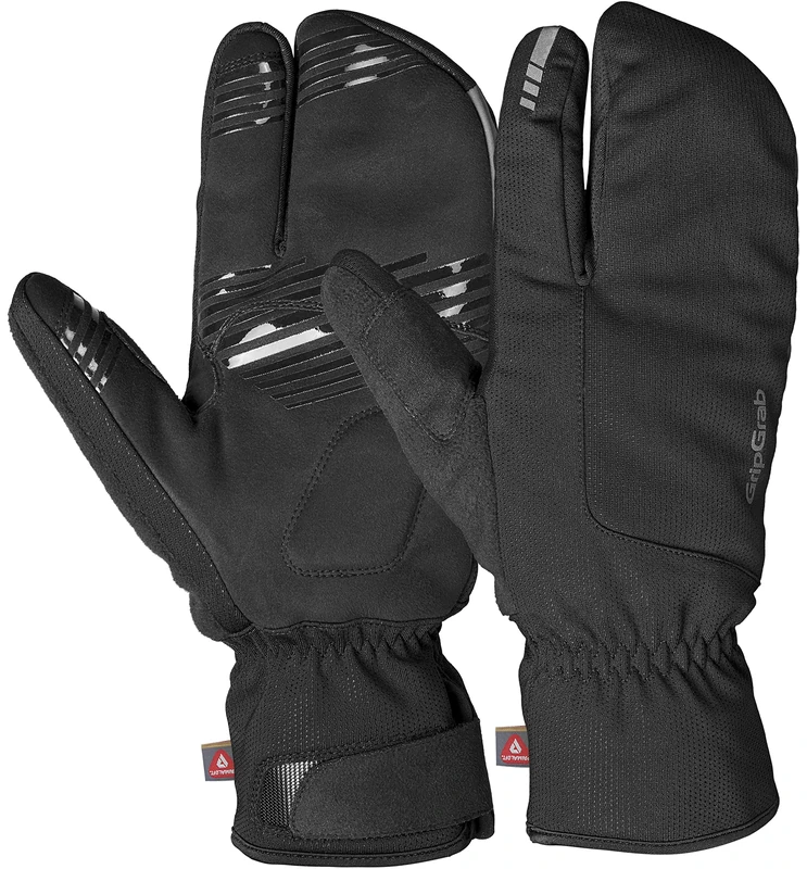 GripGrab Nordic 2 Windproof Deep Winter Lobster 3-Finger Cycling Gloves Thermal Padded Road MTB Gravel Bike Cycle Glove